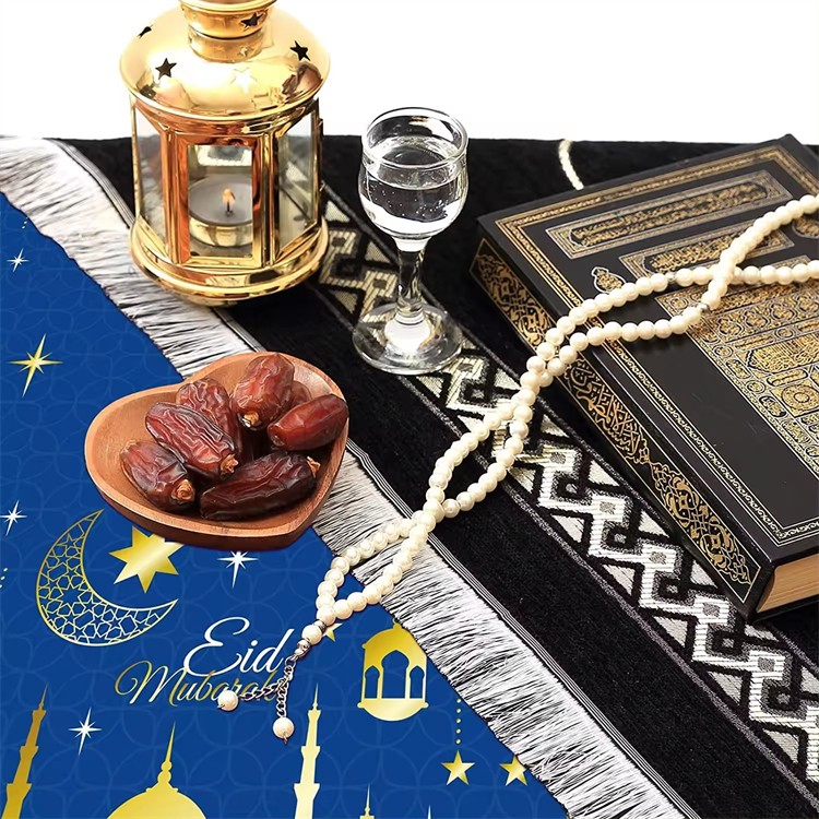 Plastic Disposable Happiness Ramadan Eid Table Cover