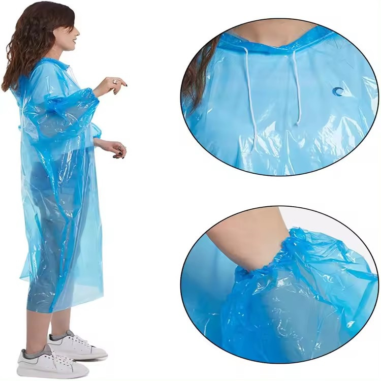Disposable Transparent Waterproof Rain Ponchos