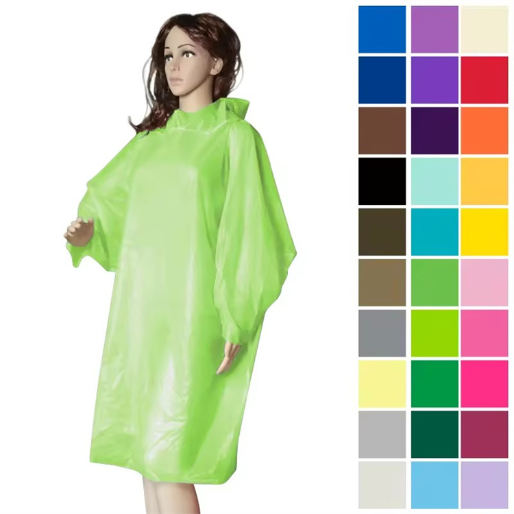 Plastic Disposable PE Raincoat