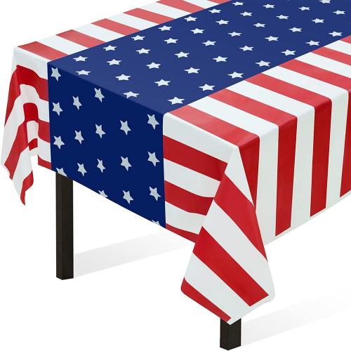 Disposable American Flag Tablecloths