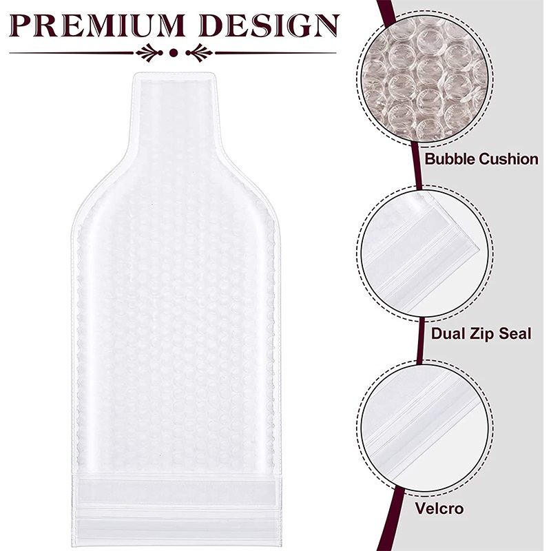 Reusable wine bottle protector sleeves