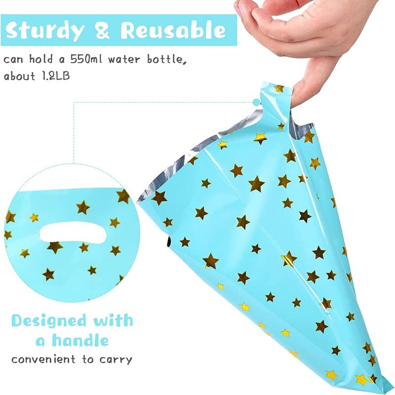 Star Pattern Plastic Gift Bags ODM