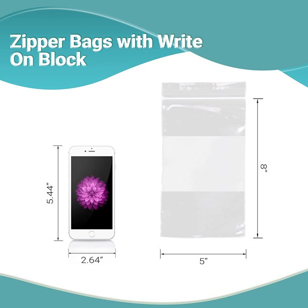 plastic transparent zipper bags