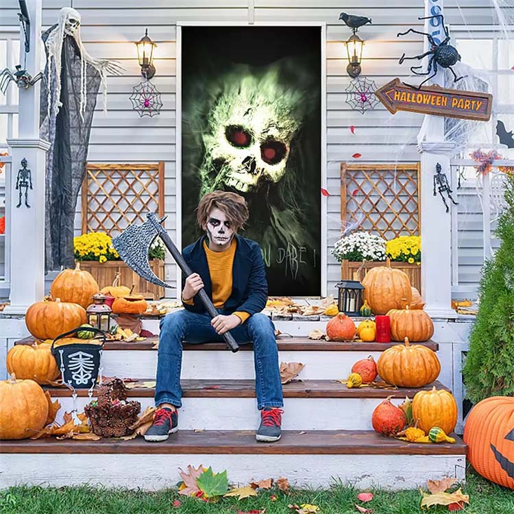 Enhancing Your Halloween Decor with Door Cover Banners
